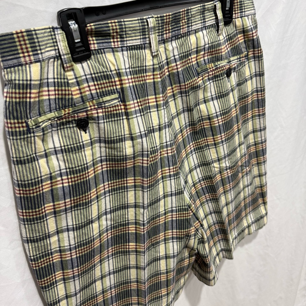 Jos A Bank Mens Shorts Size 36 Plaid Flat Front Tailored Casual Ivy Event Golf - Picture 8 of 14